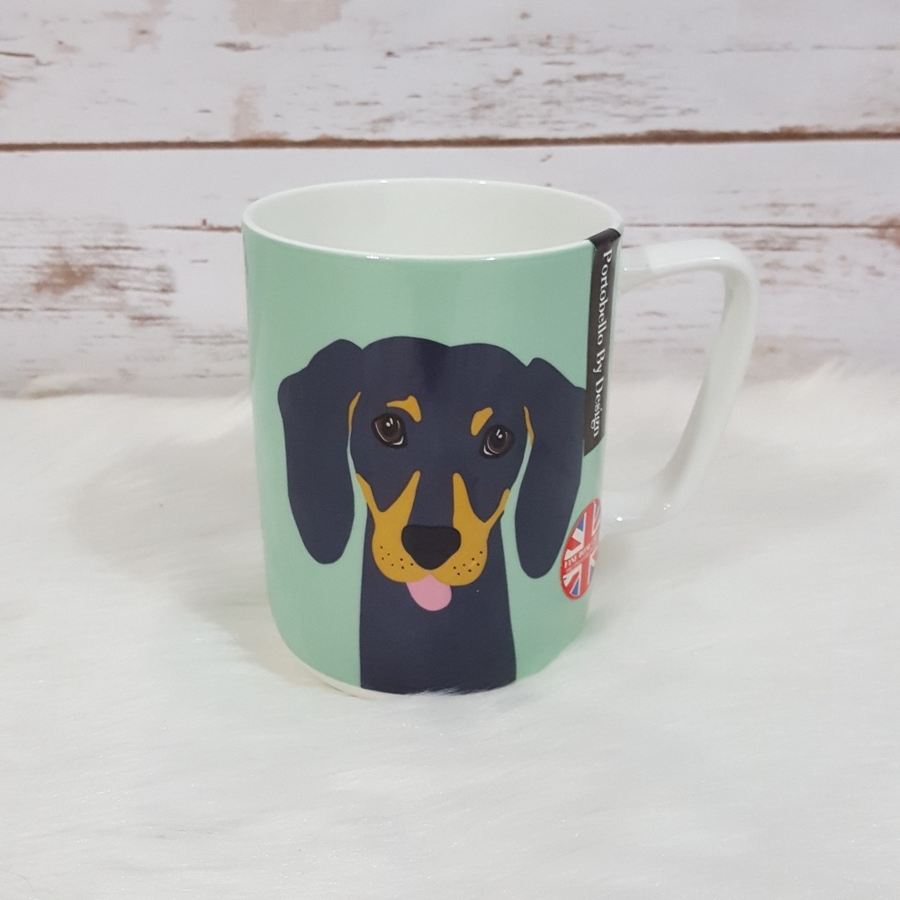 Portobello By Design Bone China Dachshund Dog Mug